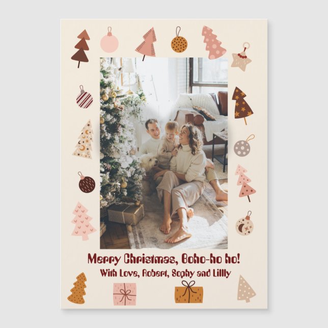 Boho de Natal Feliz Boho de Natal ho ho ho ho ho! (Frente)