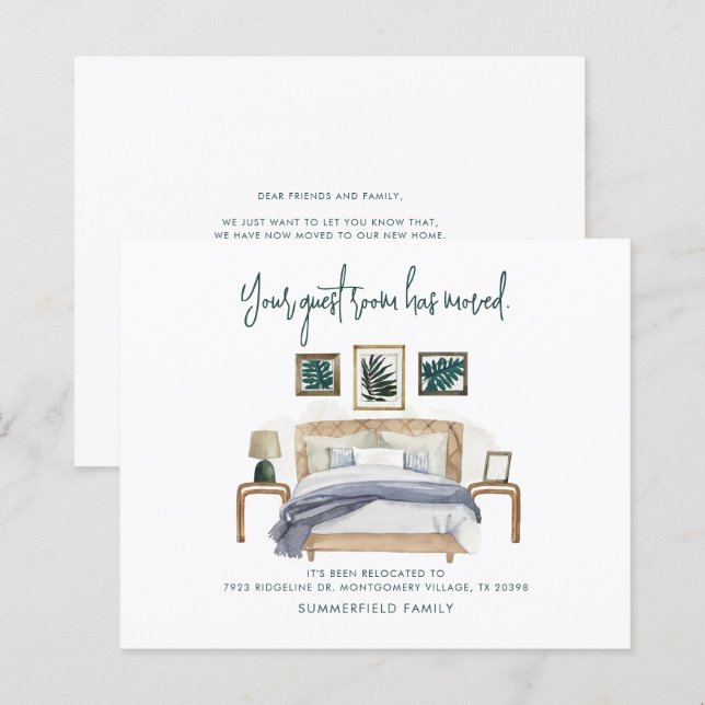 Boho de Orçamento Mudamos o Anúncio (Frente/Verso)