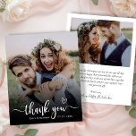 Boho de Orçamento Typografia 2 Foto de Casamento O<br><div class="desc">Typografia 2 (dois) Foto De Casamento De Boho Moderno De Orçamento. Na moda Moderno obrigado de casamento você modelo com uma foto vertical de cheio na frente com o texto de sobreposição "Obrigado" em um roteiro de letras maiúsculas caligrafia com amor motif cardíaco em branco na foto. ***POR FAVOR, NOTE!...</div>