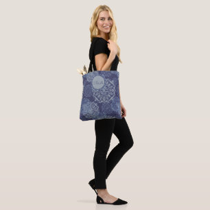 Boho Denim Moody Blues Mandalas Bolsa