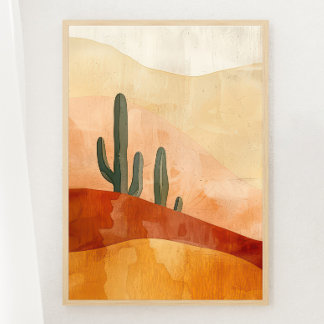 Boho Desert Tranquil Impressão 1 de 3 Poster