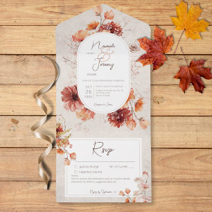 Boho Distante Cream Rust Queda Floral Detalhes