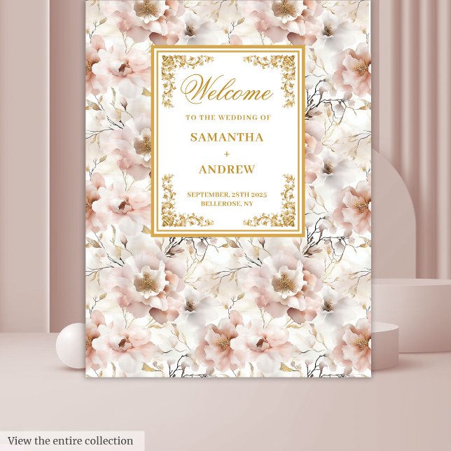 Boho Dusty Rosa Ivory Dourada Tapeçaria (Boho Dusty Pink Ivory Gold Wedding Tapestry

)