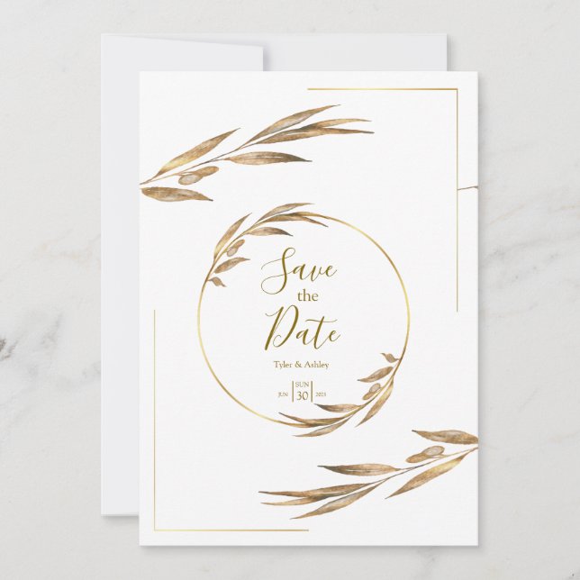 Boho Elegante Rustic Floral Wedation Convite (Frente)