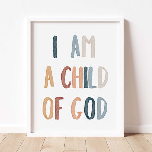 Boho eu sou um filho de Deus poster