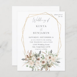 Boho Eucalyptus & Beige Casamento Floral 2
