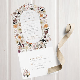 Boho Fall Wildflower Wedding