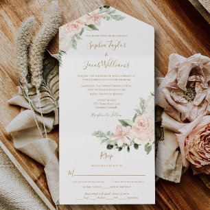 Boho Floral Blush Pink e Sage Green Weds