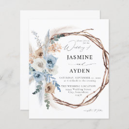 Boho Floral Boho Boho Boho Casamento Azul