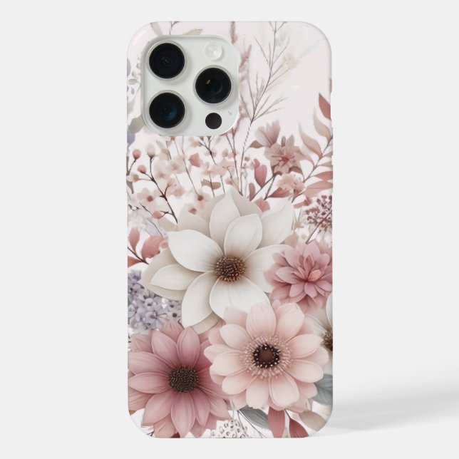 Boho floral com um toque de rosa (Verso)