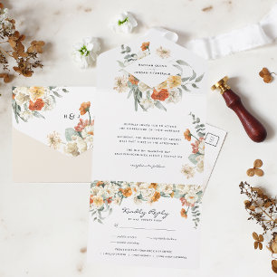 Boho Floral Greenery Casamento Botânico
