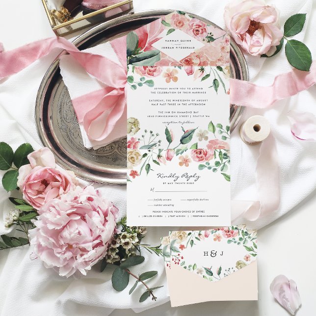 Boho Floral Greenery Casamento Botânico Tudo Em Um (Criador carregado)