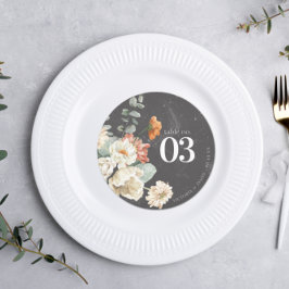 Boho Floral Greenery | Número da Mesa de Casamento