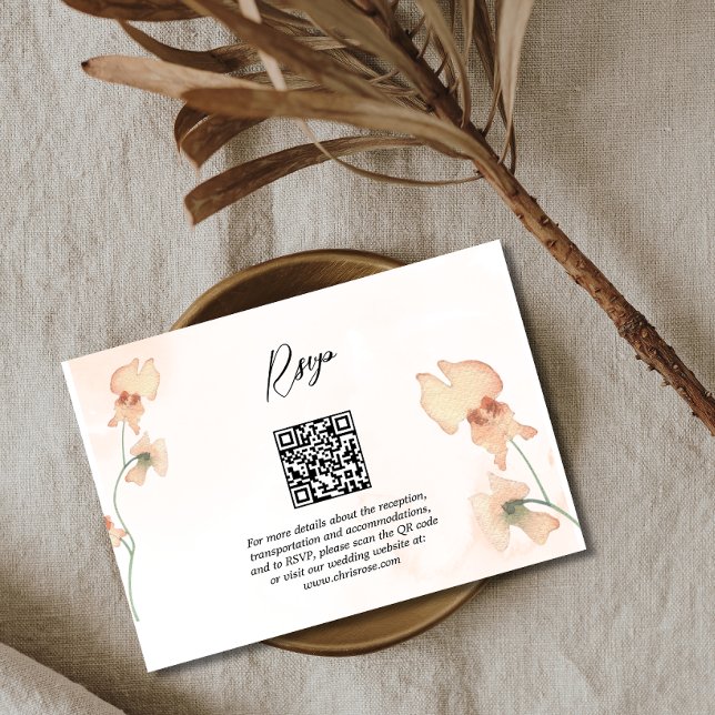 Boho Floral Rustic Fall Autumn Weding RSVP (Criador carregado)