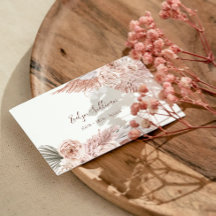 Boho Flores cartão de visita