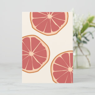 Boho Grapefruit Slices Tropical Summer Impressão