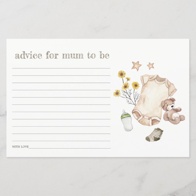 Boho Green Baby Roupa Sexo Chá de fraldas Neutro (Frente)