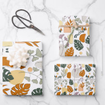 Boho greenerescente monstera deixa a natureza sob