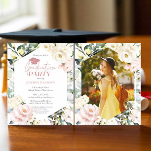 Boho Greenery Foto de Frame Floral Festa de format