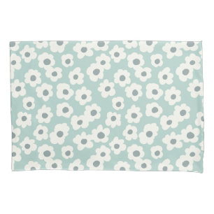 Boho Gren White Gray Floral Moderno