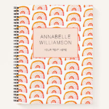 Boho laranja arco-íris