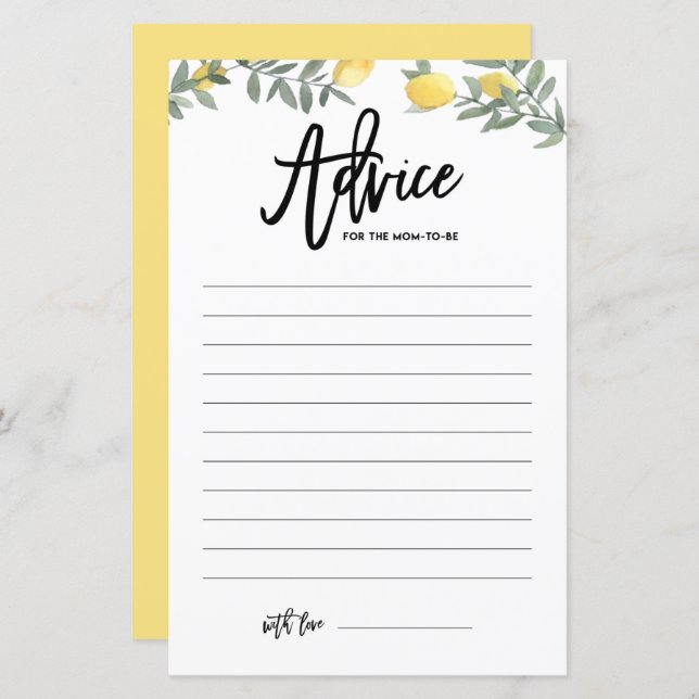 Boho Lemon dá conselhos para a mãe ser Chá de fral (Frente/Verso)