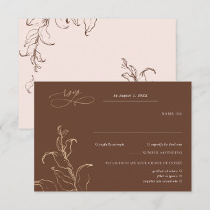 Boho Minimalista Botânicos Terracota RSVP Casament