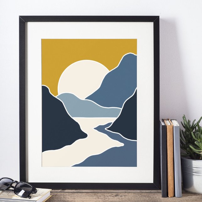 boho moderno wall art Impressão, Value Poster Pape (boho modern wall art Print)