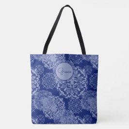 Boho Moody Blues Mandalas Bolsa