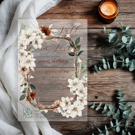 Boho Muda Floral Queda no Chá de panela de Amor
