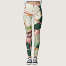 Boho Natureza ama Leggings florais