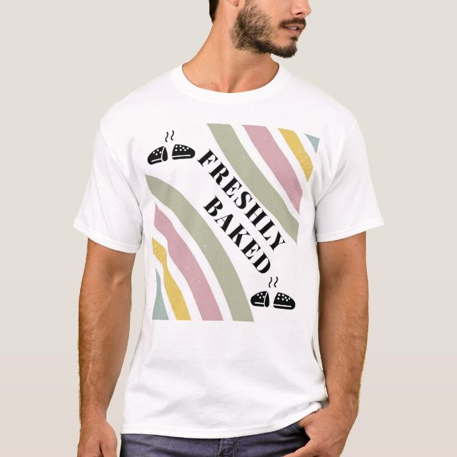 Boho Neutro Camiseta de Malha Mínima de Panificaçã (Frente)