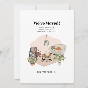 Boho Novo Endereço Anúncio Movimentado Moderno