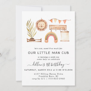 Boho Nursery   CONVITE DE ANIVERSÁRIO