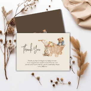 Boho Nursery, Teddy Bear Chá de fraldas Obrigado