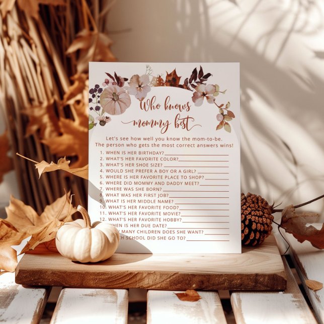 Boho outono floral de abóbora que conhece melhor a (Criador carregado)