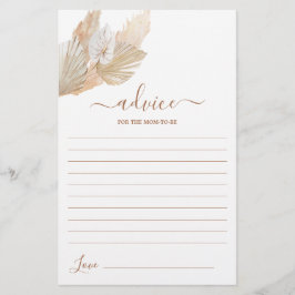 Boho pampas - Aconselhamento para a Mãe Ficar