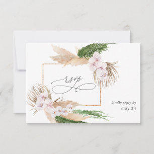 Boho Pampas Grass Beach w RSVP de Refeições