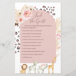 Boho Pampas Grass Selvagens Encontram o Jogo Convi