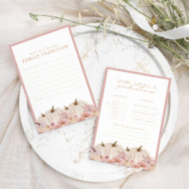 Boho Pampas Menina Abóbora Jogo Pumpkin