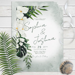 Boho Plantas Tropicais Convite Para Casamento Por 