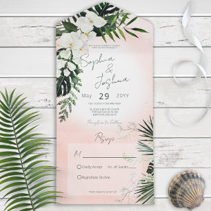 Boho Plantas Tropicais Espalham Tudo em Um Convite