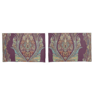 BOHO Purple Paisley Tribal India Padrão Boêmiano