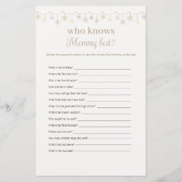 Boho que conhece o melhor jogo de Chá de fraldas d