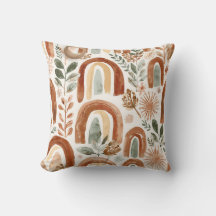 Boho Rainbow Almofada de Arremesso | Decoração Neu