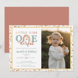 Boho Rainbow Convite Fotográfico Maravilhoso - Ter