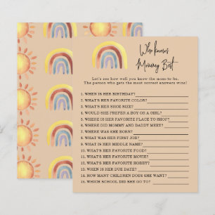 Boho Rainbow Quem conhece o melhor jogo da mamãe