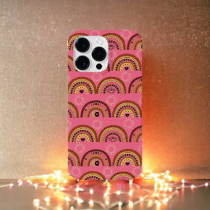 Boho Rainbows Mystical Eye Rosa Dourado Design