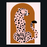 Boho Rosa Leopard Selvagem Uma Impressão de Arte<br><div class="desc">Com uma design de boho rosa divertida,  esta impressão de arte selvagem é perfeita para aumentar o interesse nas suas paredes!</div>