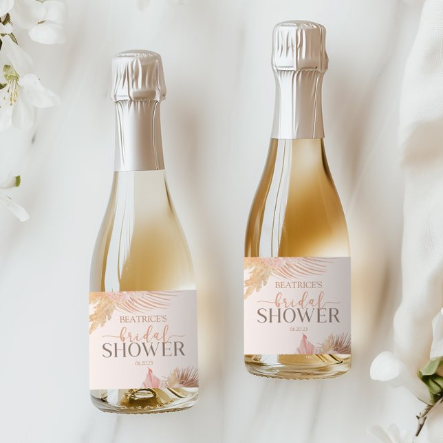 Boho Rosa Suave Floral Flores Casamento Mini (Criador carregado)